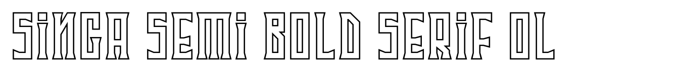Singa Semi Bold Serif OL